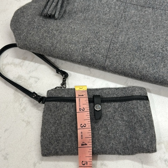 Sherpani Faith Ethos Collection Wool Satchel Slate Tote Bag - Picture 16 of 16